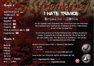 I hate trance European tour