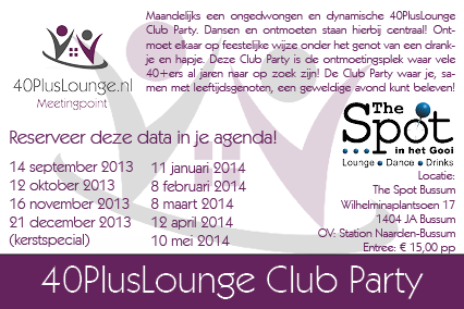 40PlusLounge Club Party